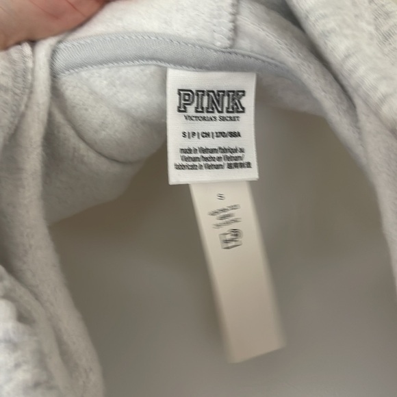 (NWT) Victoria’s Secret PINK Everyday Lounge 1/4 Zip in Heather Stone Grey - Picture 16 of 16